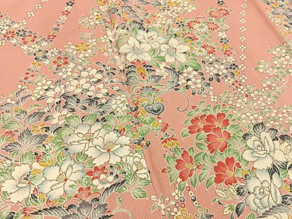 平和屋着物■豪華振袖　飾花文　正絹　逸品　BAAY3673hj