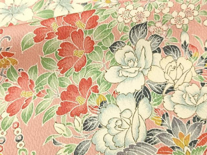 平和屋着物■豪華振袖　飾花文　正絹　逸品　BAAY3673hj