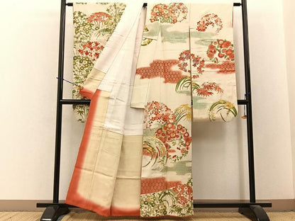 平和屋着物■豪華振袖　刺繍　エ霞花丸文　金彩　正絹　逸品　BAAY3681hj