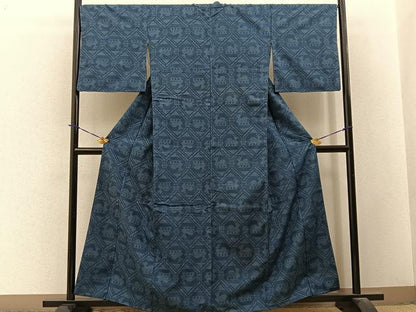 平和屋着物■上質な紬　100亀甲　有栖川　鈴乃屋扱い　正絹　逸品　BAAY3689hj