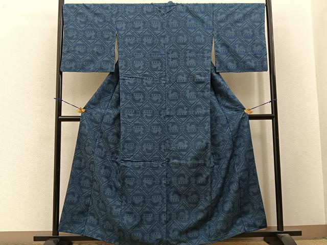 平和屋着物■上質な紬　100亀甲　有栖川　鈴乃屋扱い　正絹　逸品　BAAY3689hj