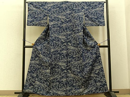 平和屋着物■上質な紬　風景文　鈴乃屋扱い　正絹　逸品　BAAY3695hj