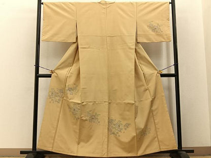 平和屋着物■訪問着　紬地　辻が花　鈴乃屋扱い　正絹　逸品　BAAY3696hj
