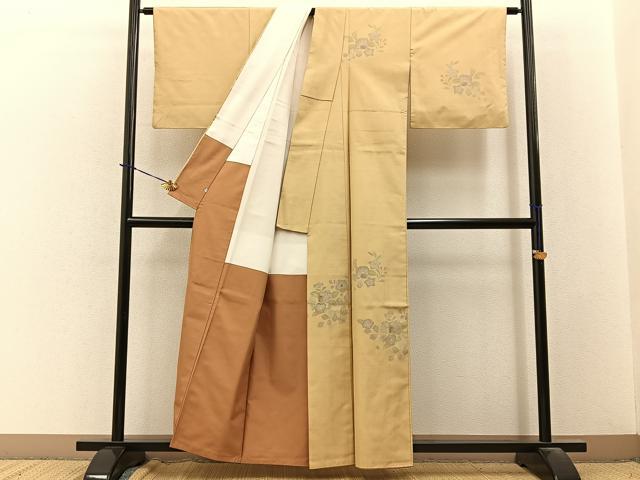 平和屋着物■訪問着　紬地　辻が花　鈴乃屋扱い　正絹　逸品　BAAY3696hj