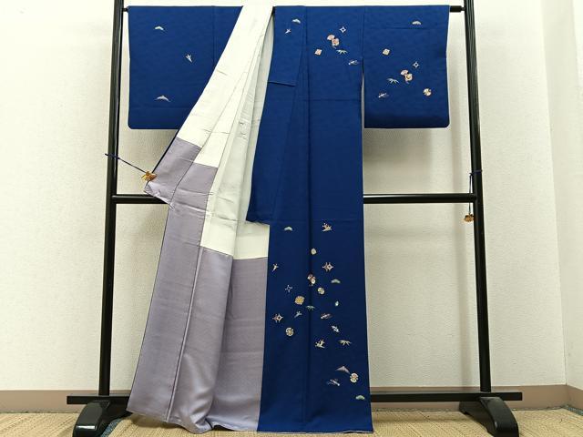 平和屋着物●訪問着　宝尽くし　金彩　正絹　逸品　BAAY3702hj