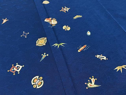 平和屋着物●訪問着　宝尽くし　金彩　正絹　逸品　BAAY3702hj