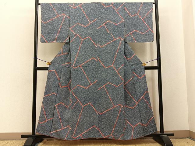 平和屋着物■上質な小紋　小花尽くし　正絹　逸品　BAAY3707hj