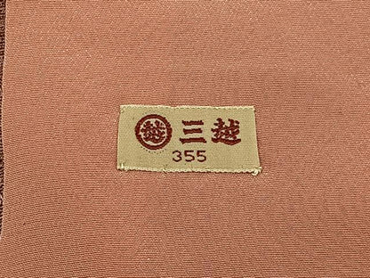 平和屋着物■上質な小紋　斜線文　三越扱い　正絹　逸品　BAAY3711hj