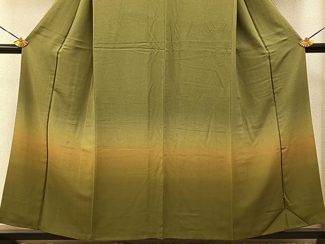 平和屋着物■訪問着　霞文　暈し染め　正絹　逸品　BAAY3716hj