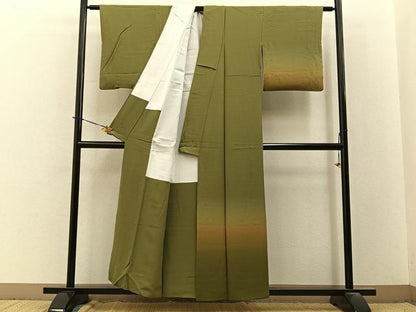 平和屋着物■訪問着　霞文　暈し染め　正絹　逸品　BAAY3716hj
