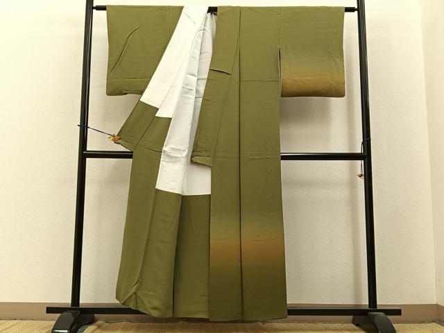 平和屋着物■訪問着　霞文　暈し染め　正絹　逸品　BAAY3716hj