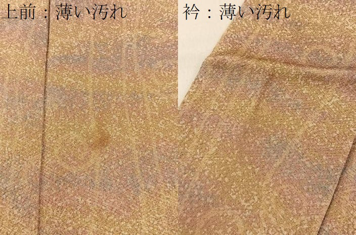 平和屋着物■上質な小紋　唐草文　正絹　逸品　BAAY3718hj