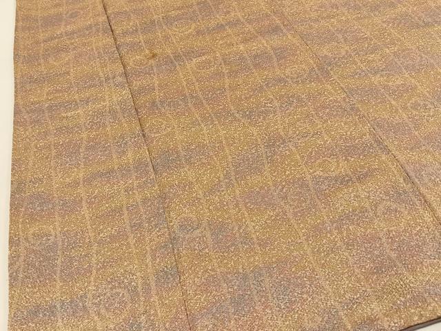 平和屋着物■上質な小紋　唐草文　正絹　逸品　BAAY3718hj