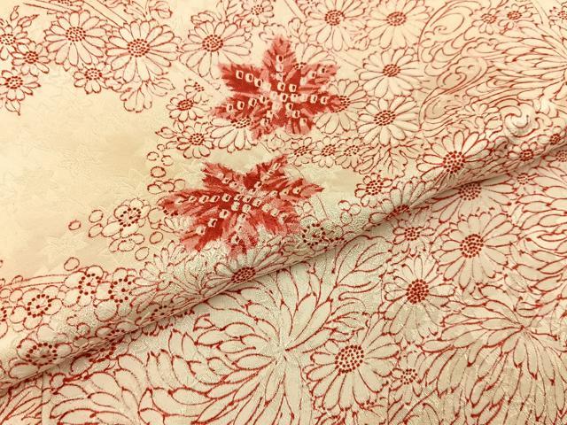 平和屋着物■上質な小紋　絞り　草花文　正絹　逸品　BAAY3719hj