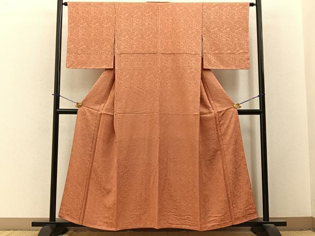 平和屋着物■上質な色無地　御所解地紋　黄丹色　正絹　逸品　未使用　BAAY3720hj