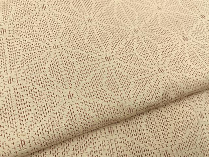 平和屋着物■上質な紬　麻の葉文様　正絹　逸品　未使用　BAAY3724hj