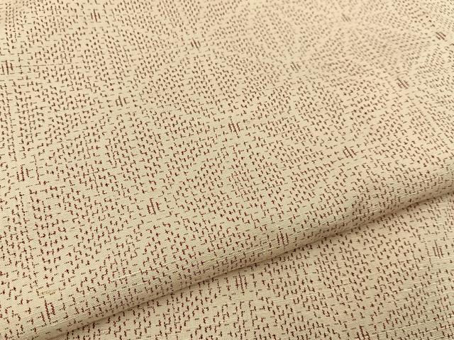 平和屋着物■上質な紬　麻の葉文様　正絹　逸品　未使用　BAAY3724hj
