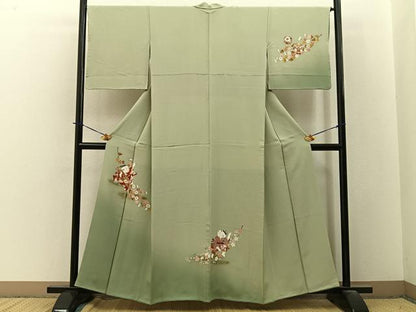 平和屋着物●訪問着　童子遊び　暈し染め　金彩　正絹　逸品　BAAY3736hj