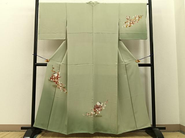 平和屋着物●訪問着　童子遊び　暈し染め　金彩　正絹　逸品　BAAY3736hj