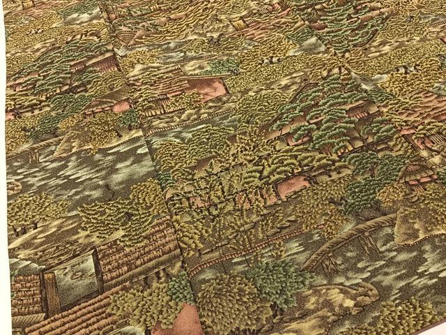 平和屋着物■上質な小紋　御所解文　正絹　逸品　BAAY3737hj