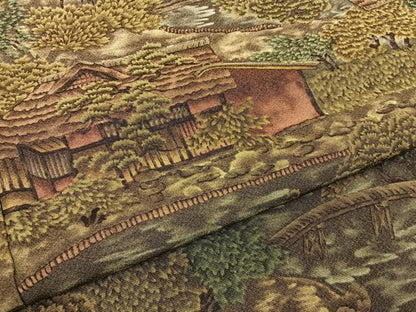 平和屋着物■上質な小紋　御所解文　正絹　逸品　BAAY3737hj
