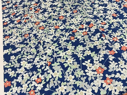 平和屋着物■上質な小紋　草花尽くし　正絹　逸品　BAAY3746hj