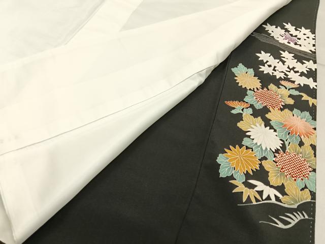 平和屋着物■豪華黒留袖　友禅　松竹梅　御所解文　正絹　逸品　BAAY3748hj