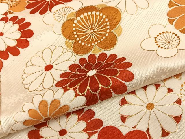 平和屋着物■訪問着　芝草文　金彩　正絹　逸品　BAAY3749hj