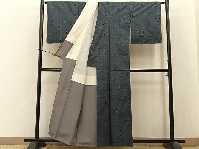 平和屋着物■本場大島紬　7マルキ　抽象文様　正絹　逸品　未使用　BAAY3753hj