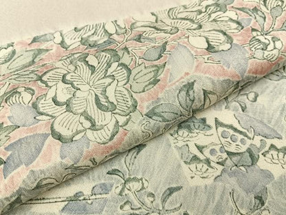 平和屋着物■訪問着　絞り　花蝶文　正絹　逸品　BAAY3756hj