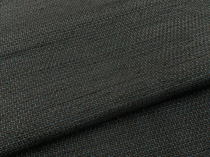 平和屋着物■塩沢紬　80亀甲　総詰め　証紙付き　正絹　逸品　BAAY3757hj