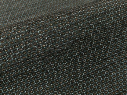 平和屋着物■塩沢紬　80亀甲　総詰め　証紙付き　正絹　逸品　BAAY3757hj