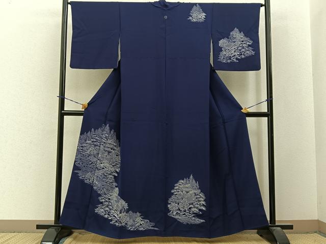 平和屋着物■訪問着　名所風景文　正絹　逸品　BAAY3761hj