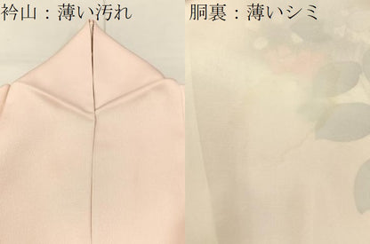 平和屋着物■訪問着　刺繍　楽器洋花文　暈し染め　正絹　逸品　BAAY3765hj