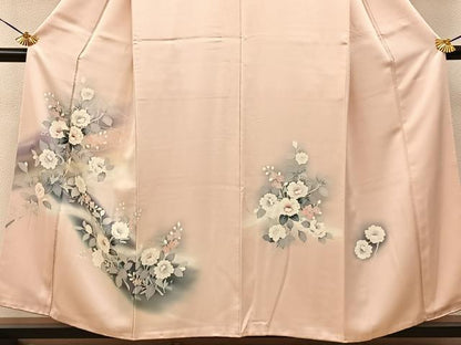 平和屋着物■訪問着　刺繍　楽器洋花文　暈し染め　正絹　逸品　BAAY3765hj