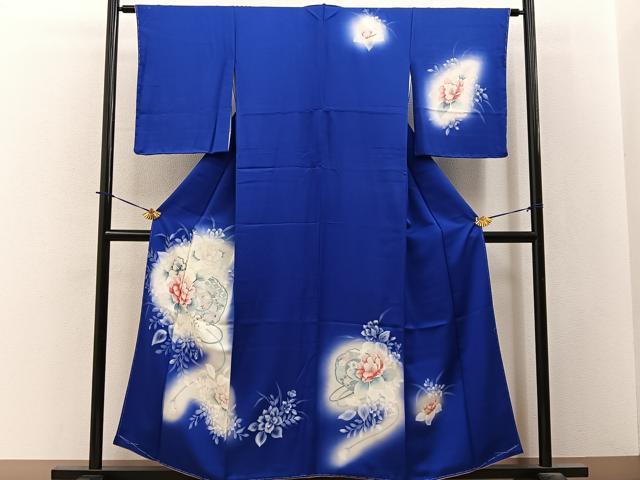 平和屋着物■訪問着　鏡裏花文　暈し染め　正絹　逸品　未使用　BAAY3766hj