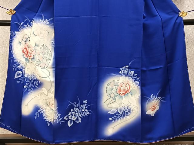 平和屋着物■訪問着　鏡裏花文　暈し染め　正絹　逸品　未使用　BAAY3766hj