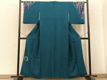 平和屋着物●訪問着　藤花房　暈し染め　金彩　やまと誂製　正絹　逸品　BAAY3774hj