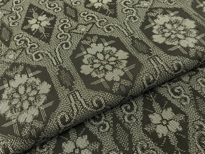 平和屋着物■本場村山大島紬　亀甲花文　正絹　逸品　BAAY3778hj