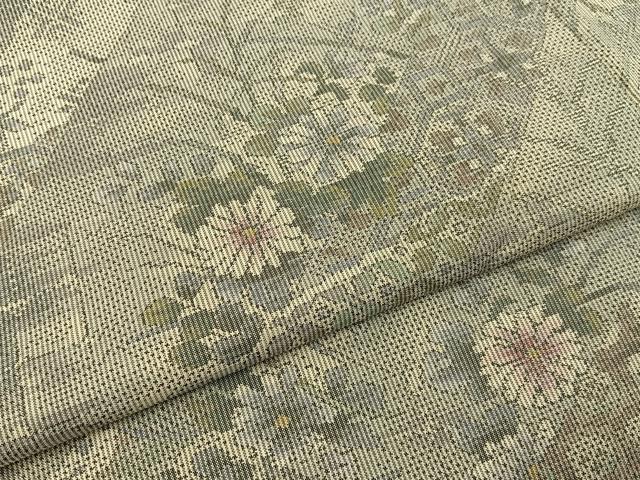 平和屋着物●本場大島紬　7マルキ　総絣　有職菊文　正絹　逸品　BAAY3779hj