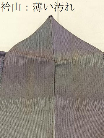 平和屋着物■上質な小紋　横段文　さが美扱い　正絹　逸品　BAAY3781hj