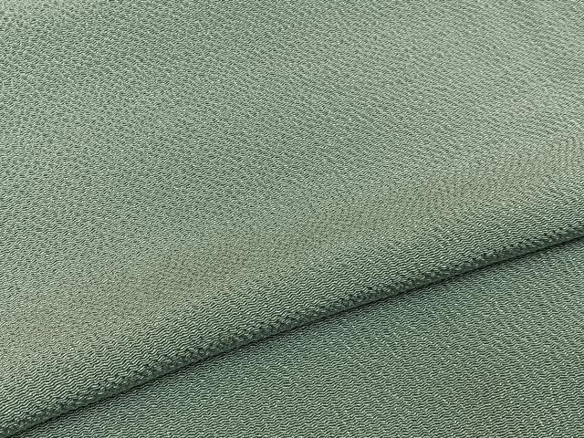 平和屋着物●上質な色無地　裏葉柳色　鬼しぼ縮緬　正絹　逸品　BAAY3785hj