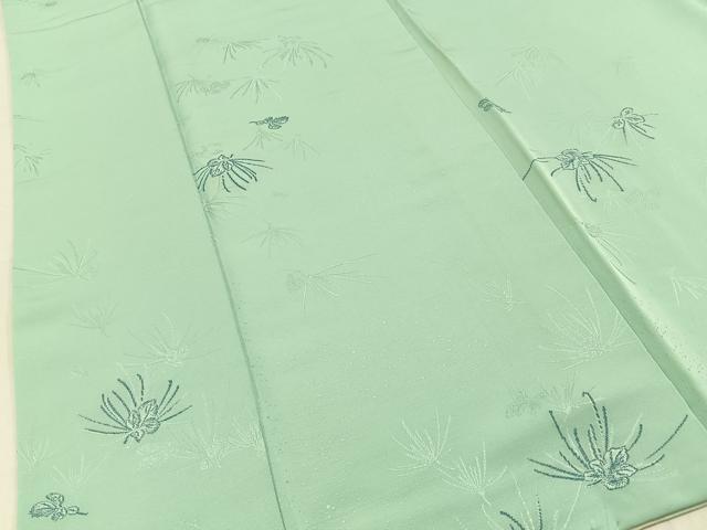 平和屋着物■上質な小紋　舞花文　正絹　逸品　BAAY3790hj