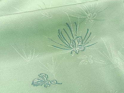 平和屋着物■上質な小紋　舞花文　正絹　逸品　BAAY3790hj
