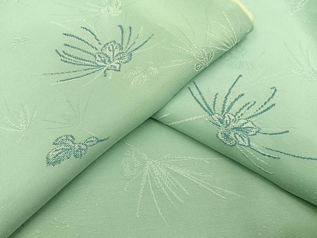 平和屋着物■上質な小紋　舞花文　正絹　逸品　BAAY3790hj