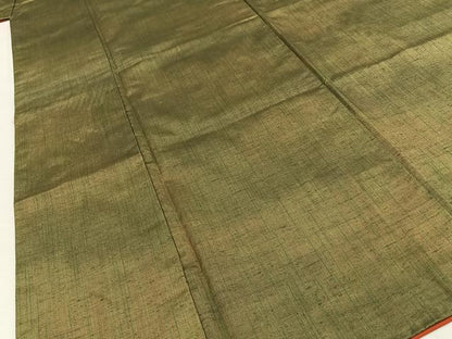 平和屋着物■上質な紬　縞　正絹　逸品　BAAY3793hj