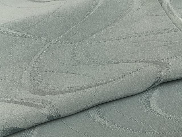 平和屋着物●上質な色無地　流水地紋　秘色色　正絹　逸品　BAAY3795hj