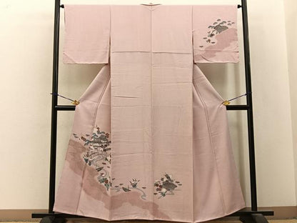 平和屋着物■訪問着　絞り　御所解文　金彩　正絹　逸品　BAAY3797hj