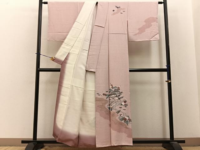 平和屋着物■訪問着　絞り　御所解文　金彩　正絹　逸品　BAAY3797hj