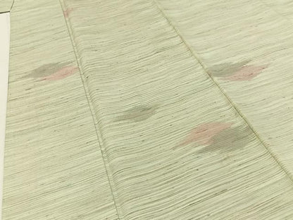 平和屋着物■上質な紬　菱文様　正絹　逸品　BAAY3801hj
